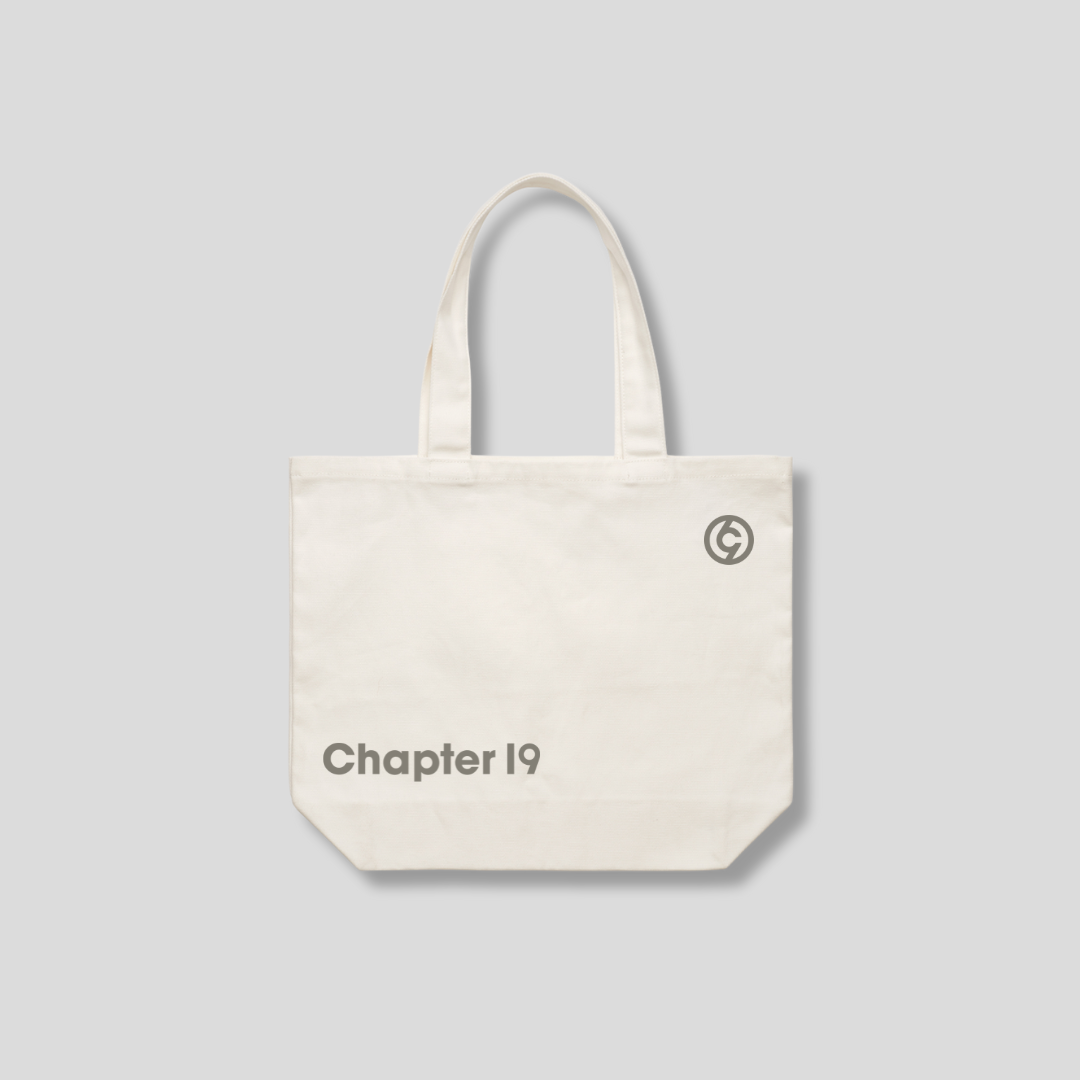 cream tote bag for storage, transport and dance or gym use