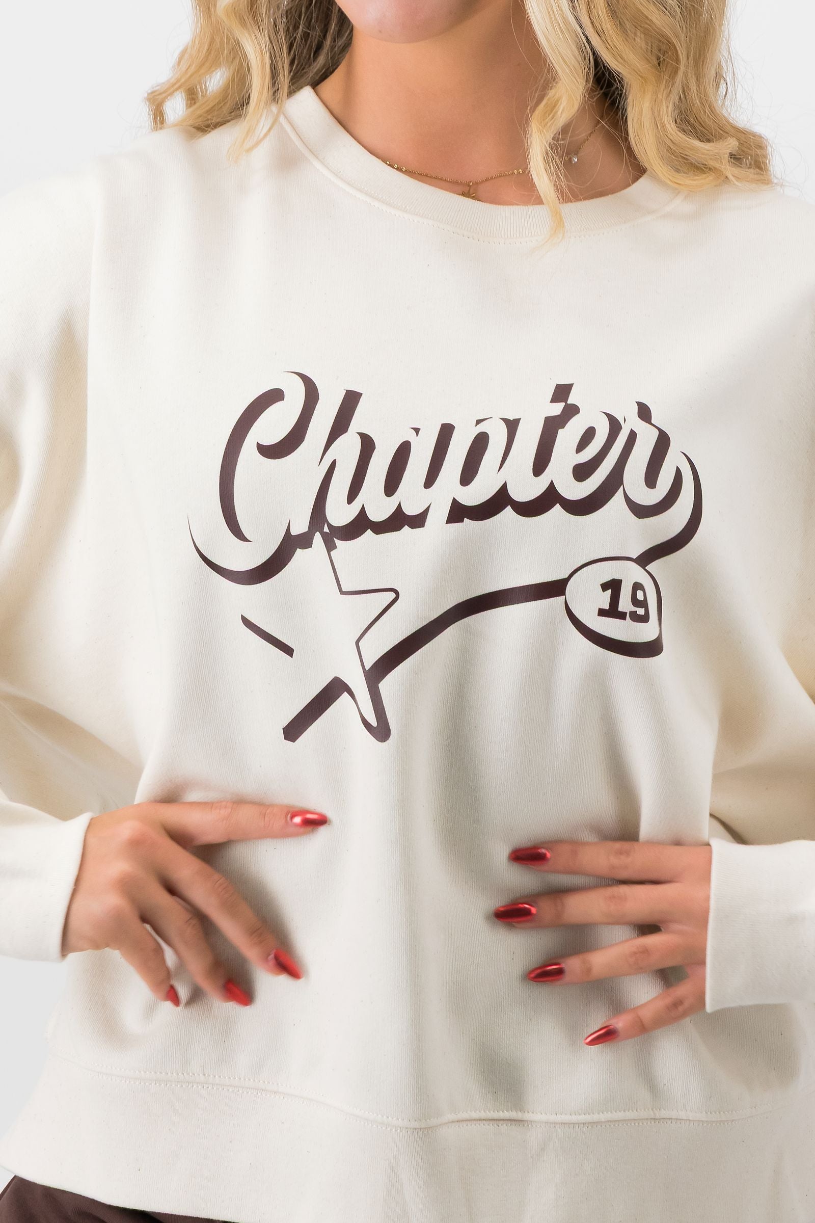 C19 Jersey Crew - Cream