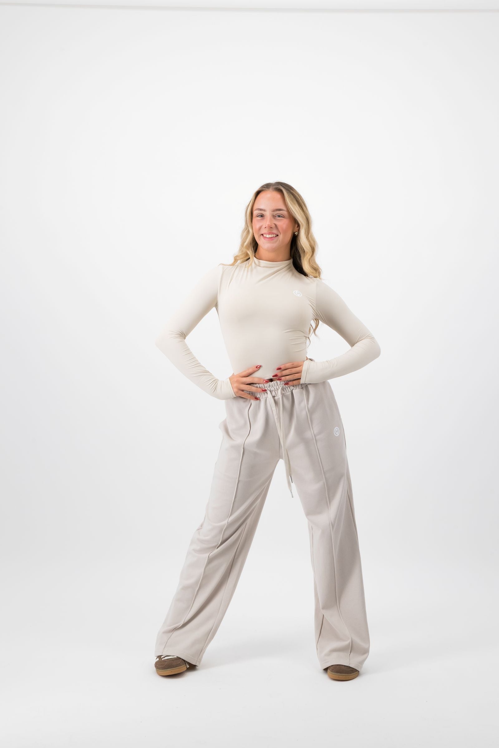 Cream Long Sleeve Top