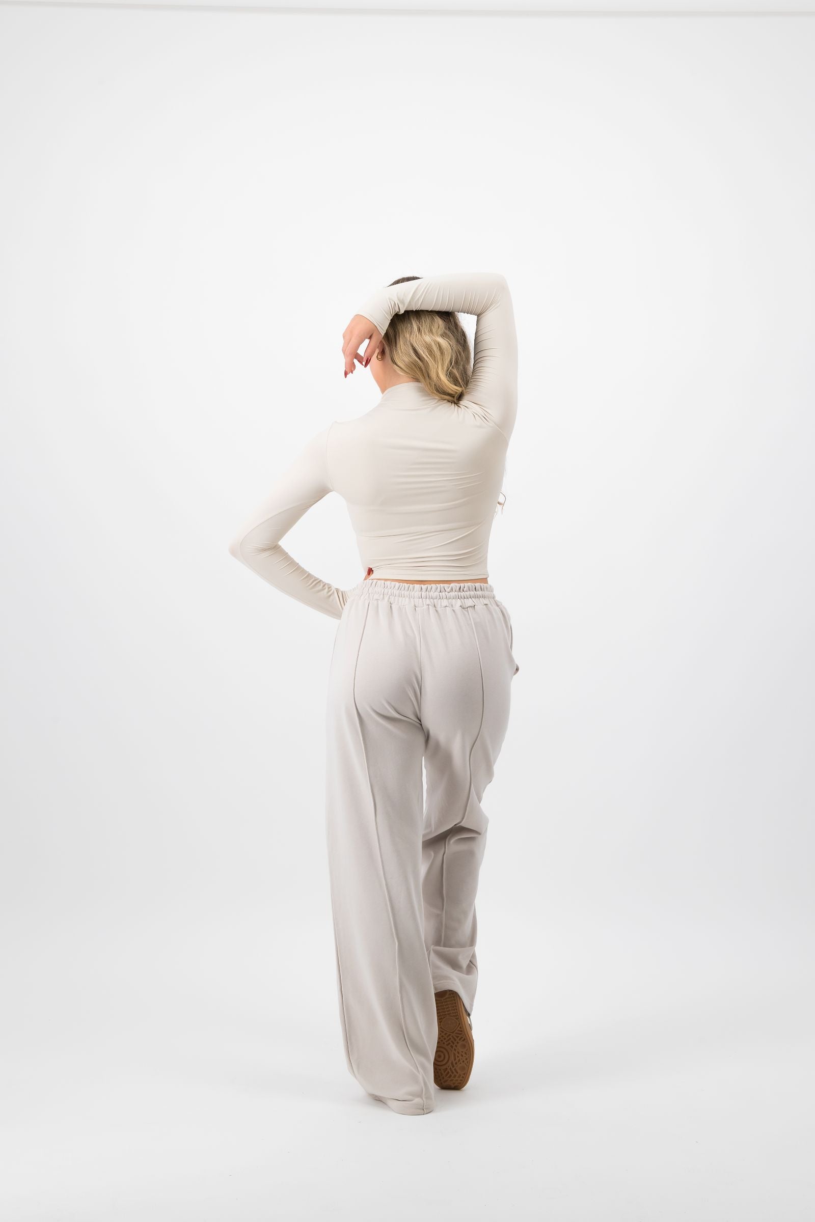 Cream Long Sleeve Top