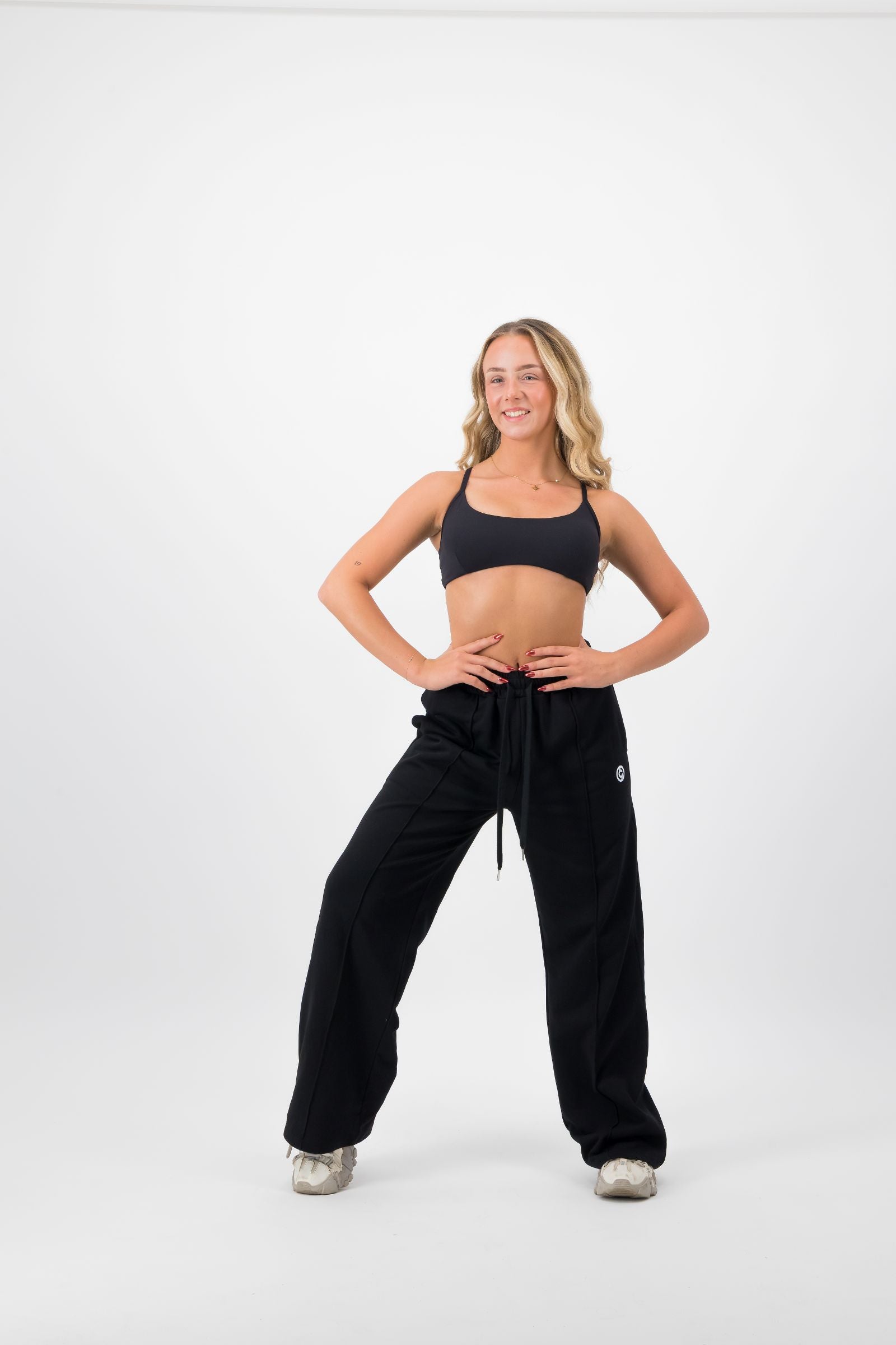 Criss Cross Sports Bra Black