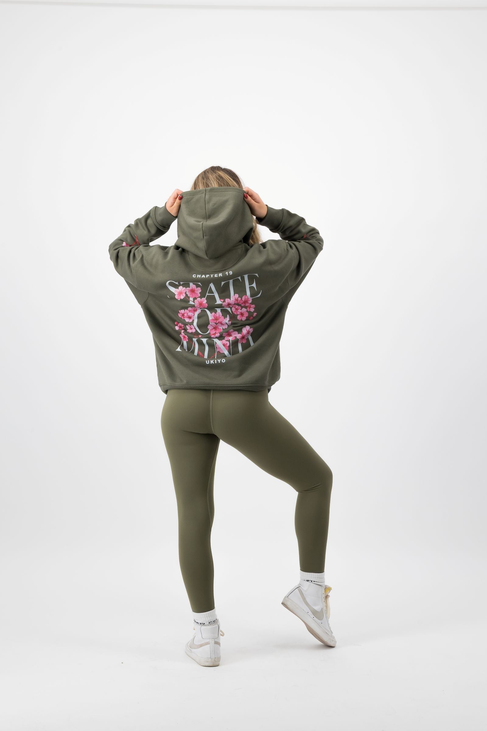 C19 State of Mind Hoodie in Forrest Green