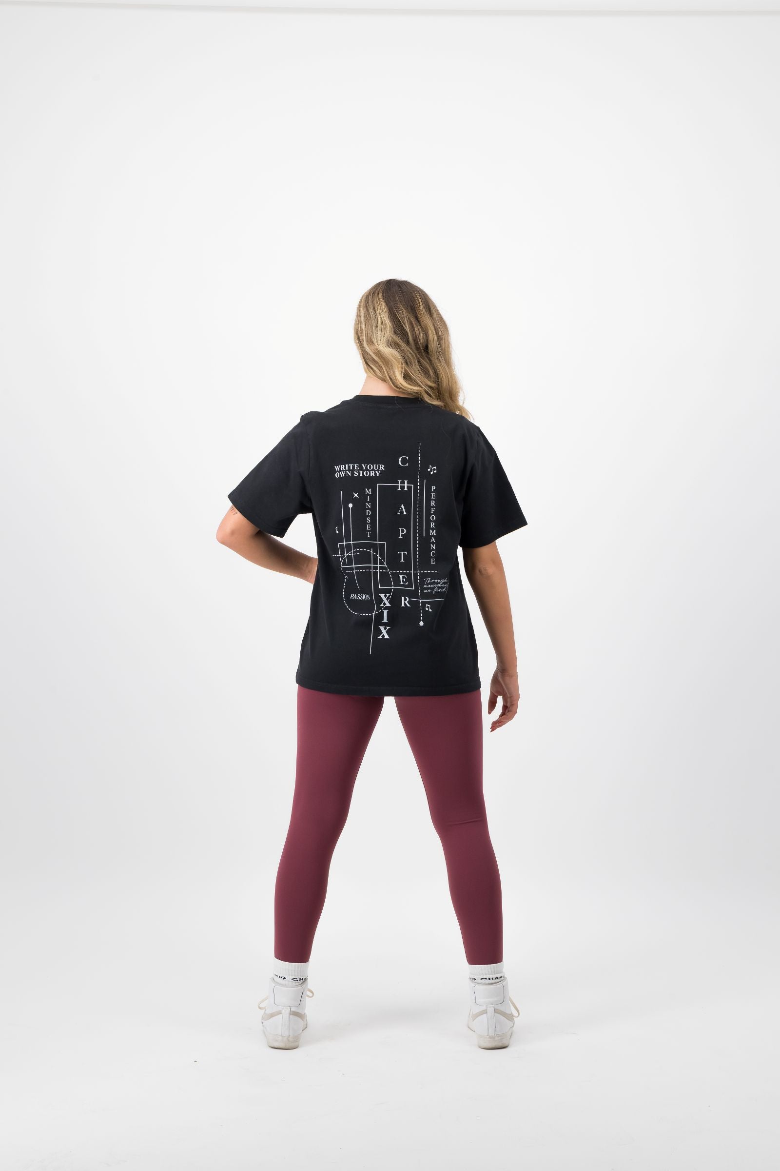 C19 Write Your Own Story Black T-shirt for Creative Expression