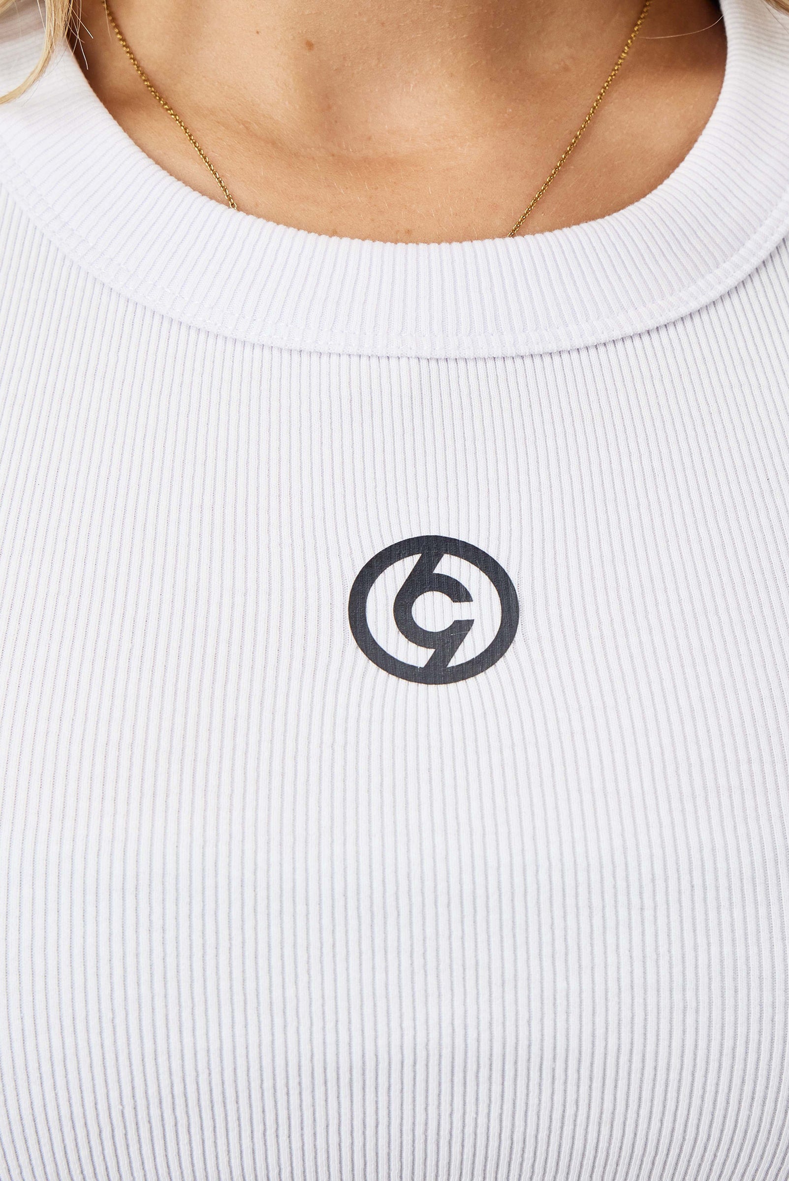 C19 Crop Tank - White