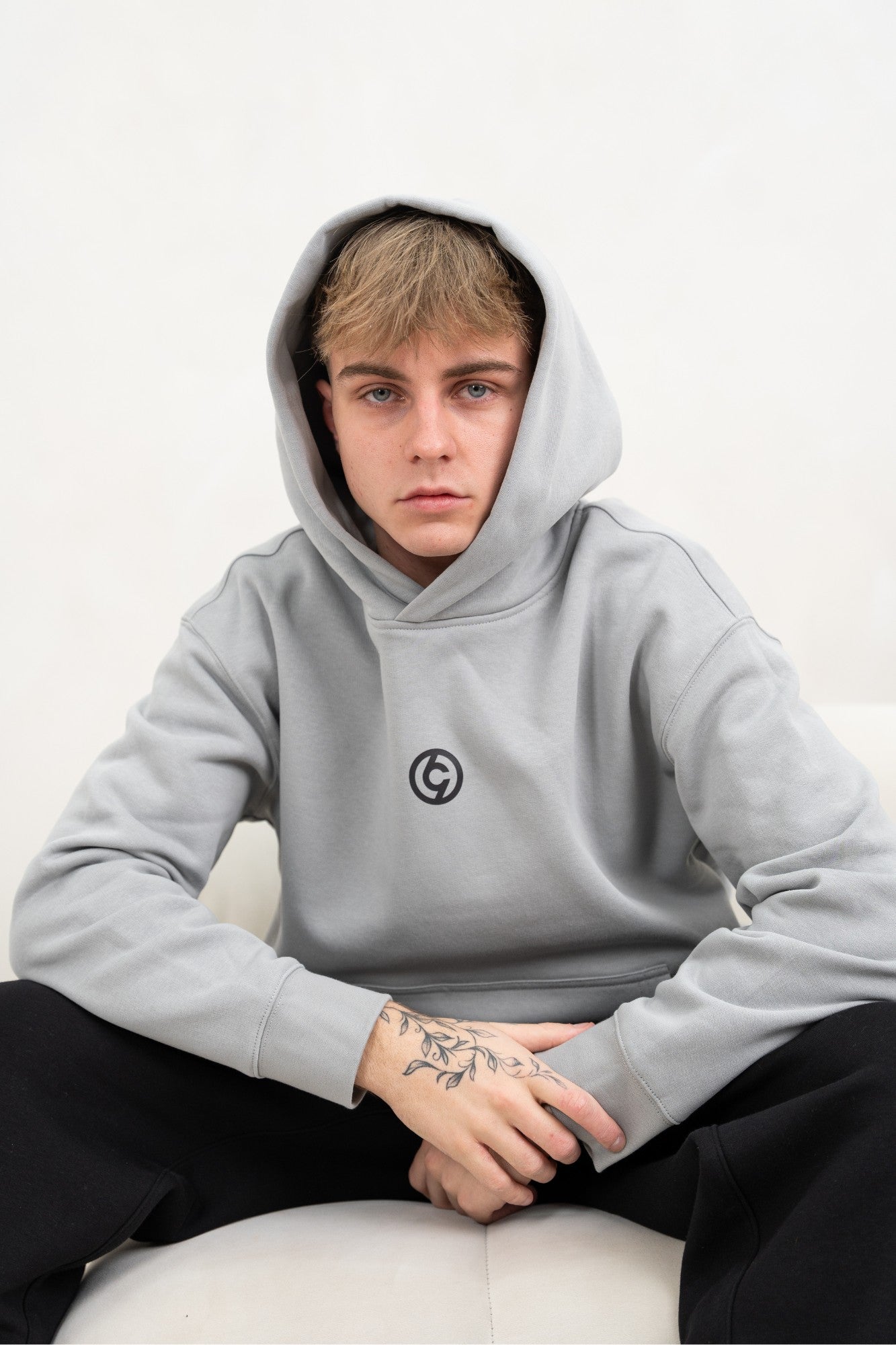 C19 Mens Storm Grey Hoodie