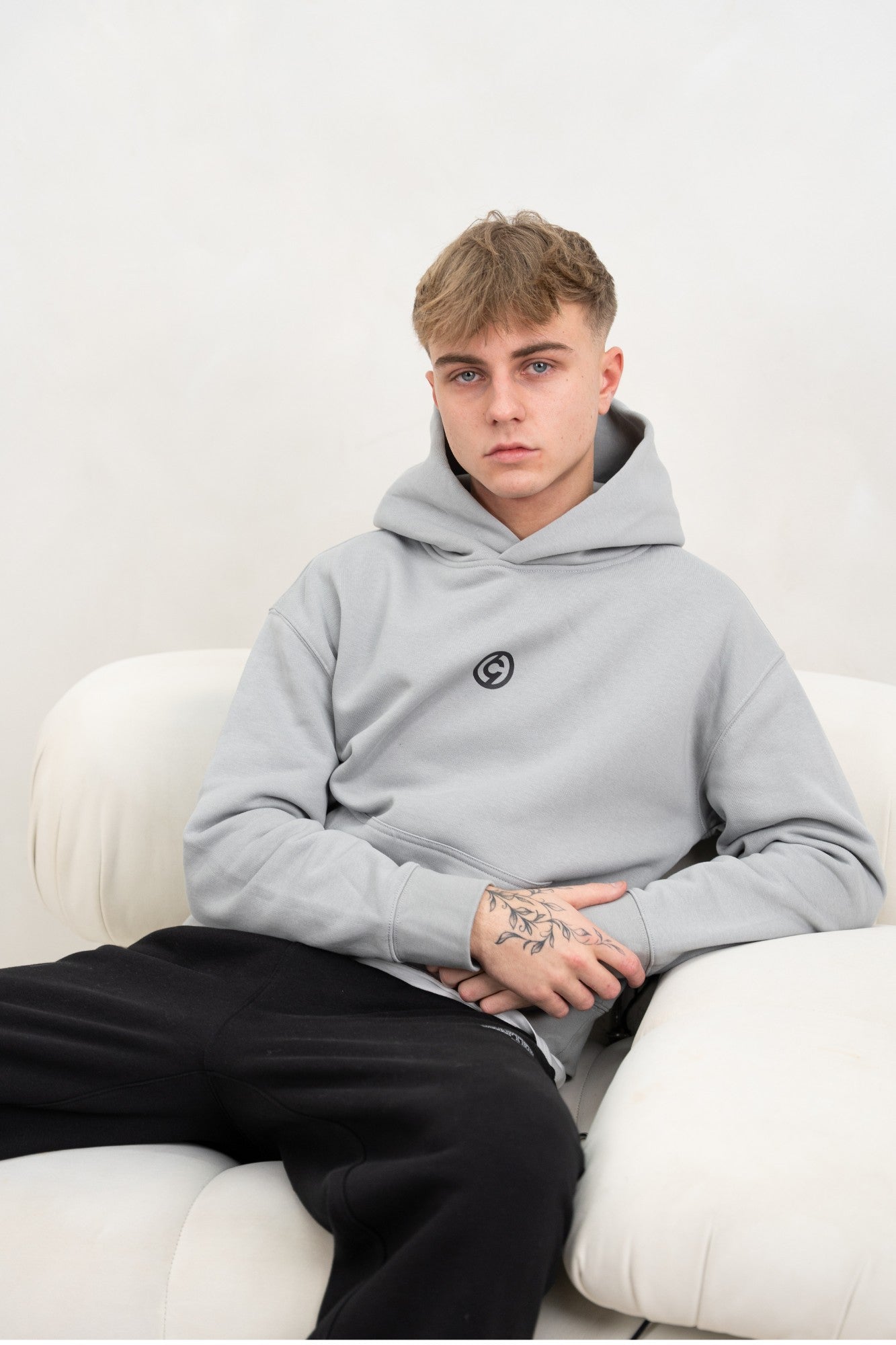 C19 Mens Storm Grey Hoodie