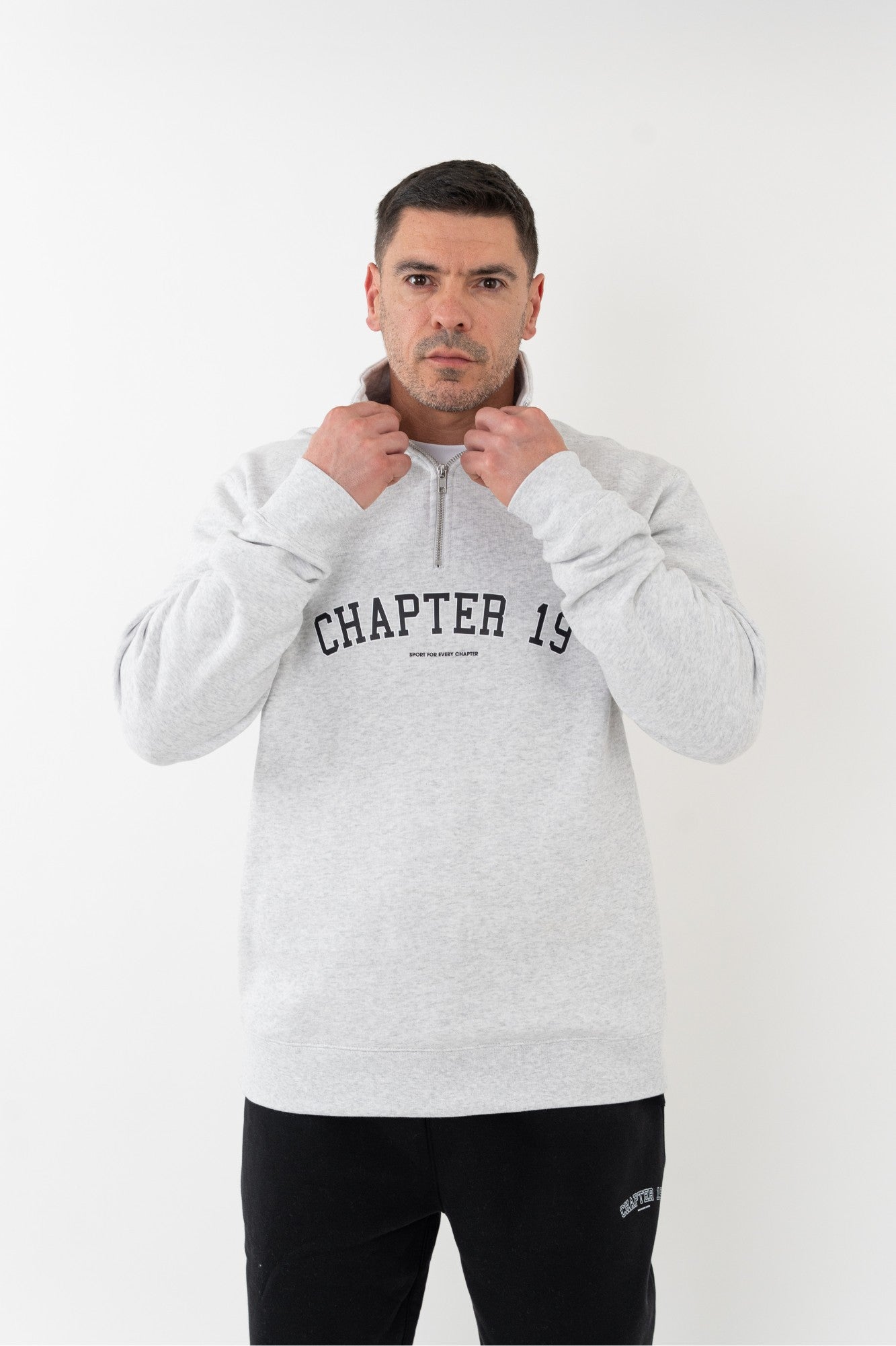 comfortable and flexible, stylish men's quarter zip