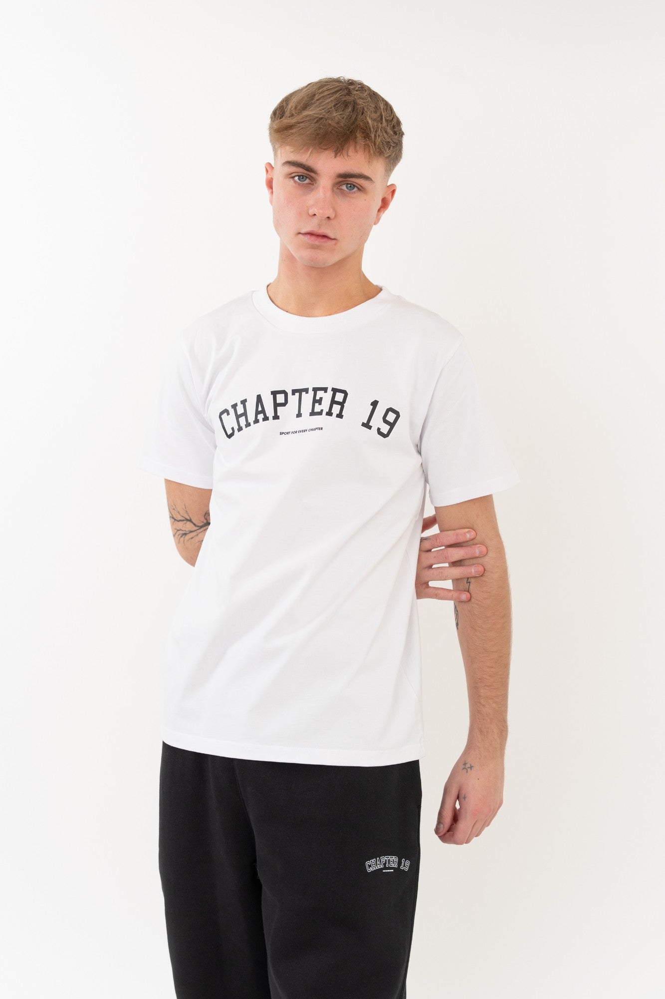Chapter 19 Mens White Tee Chapter 19