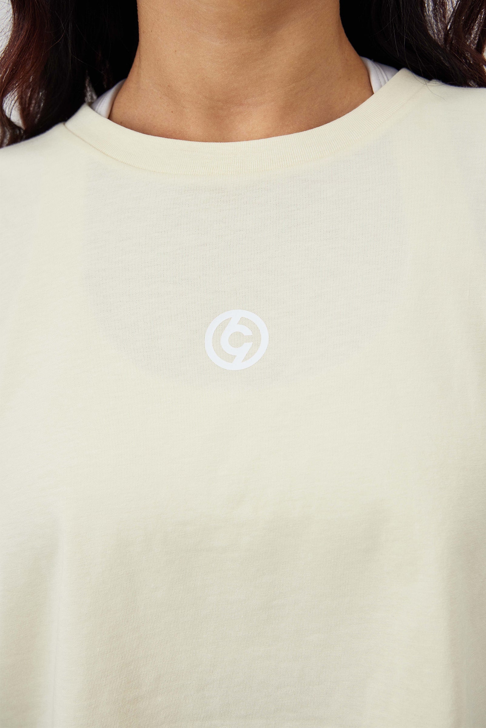 C19 Crop T-Shirt - Butter