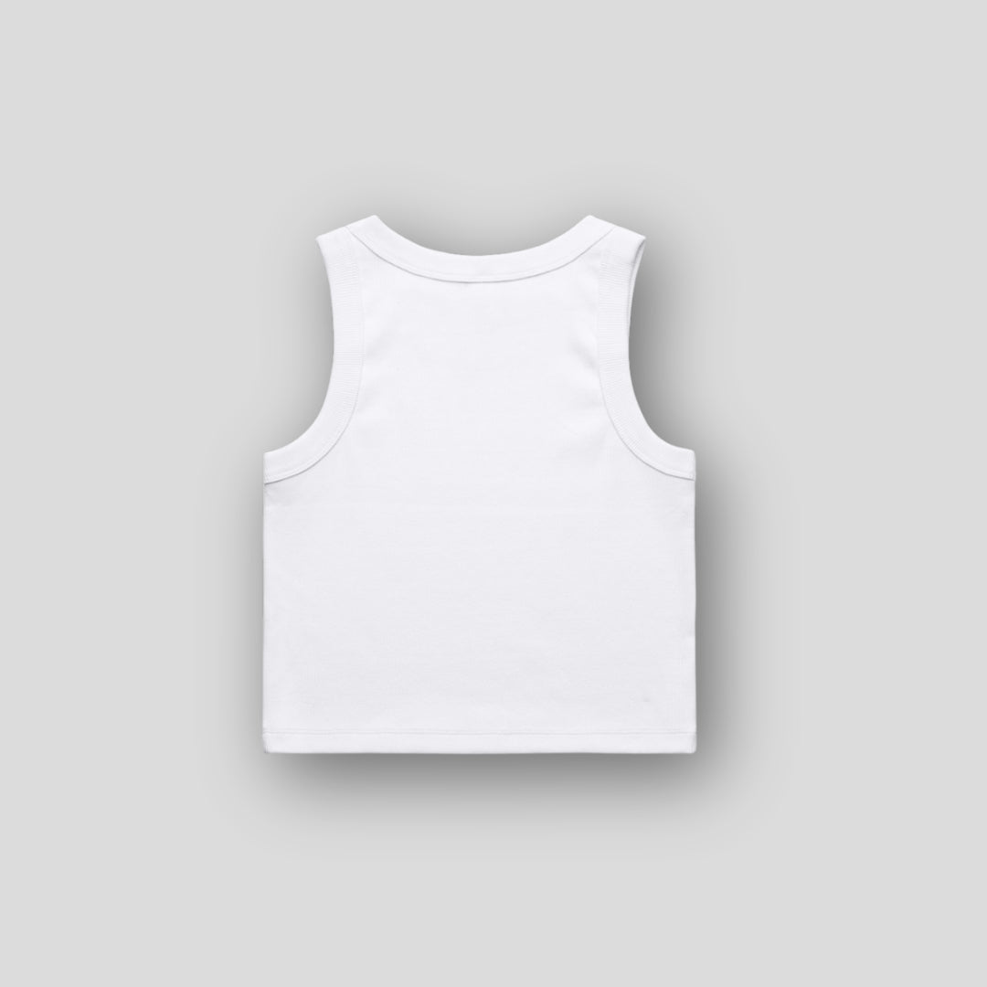 C19 Crop Tank - White