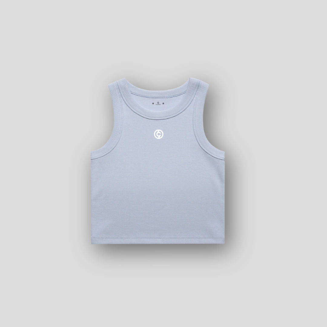 C19 Crop Tank - Powder Blue