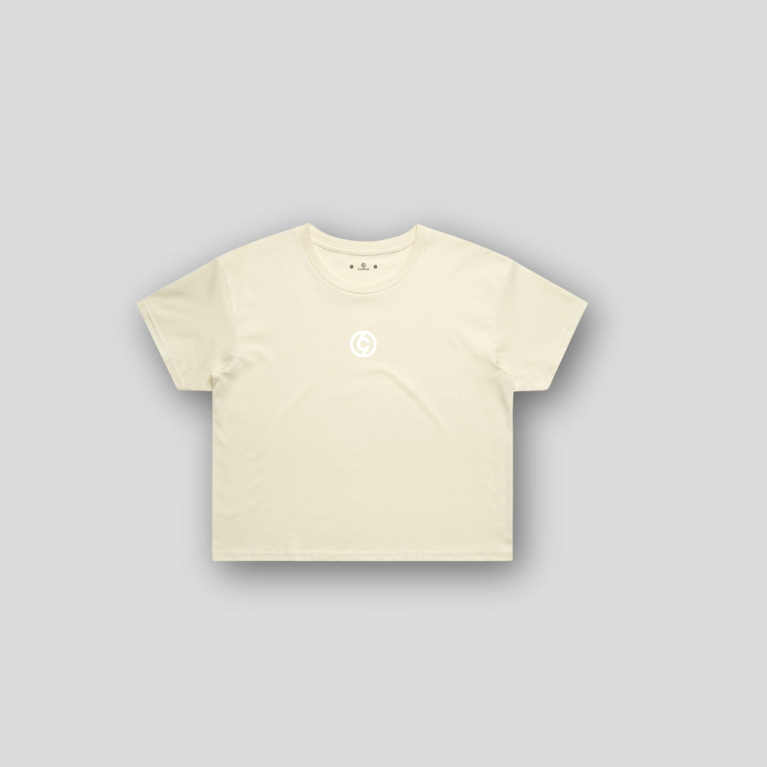 C19 Crop T-Shirt - Butter