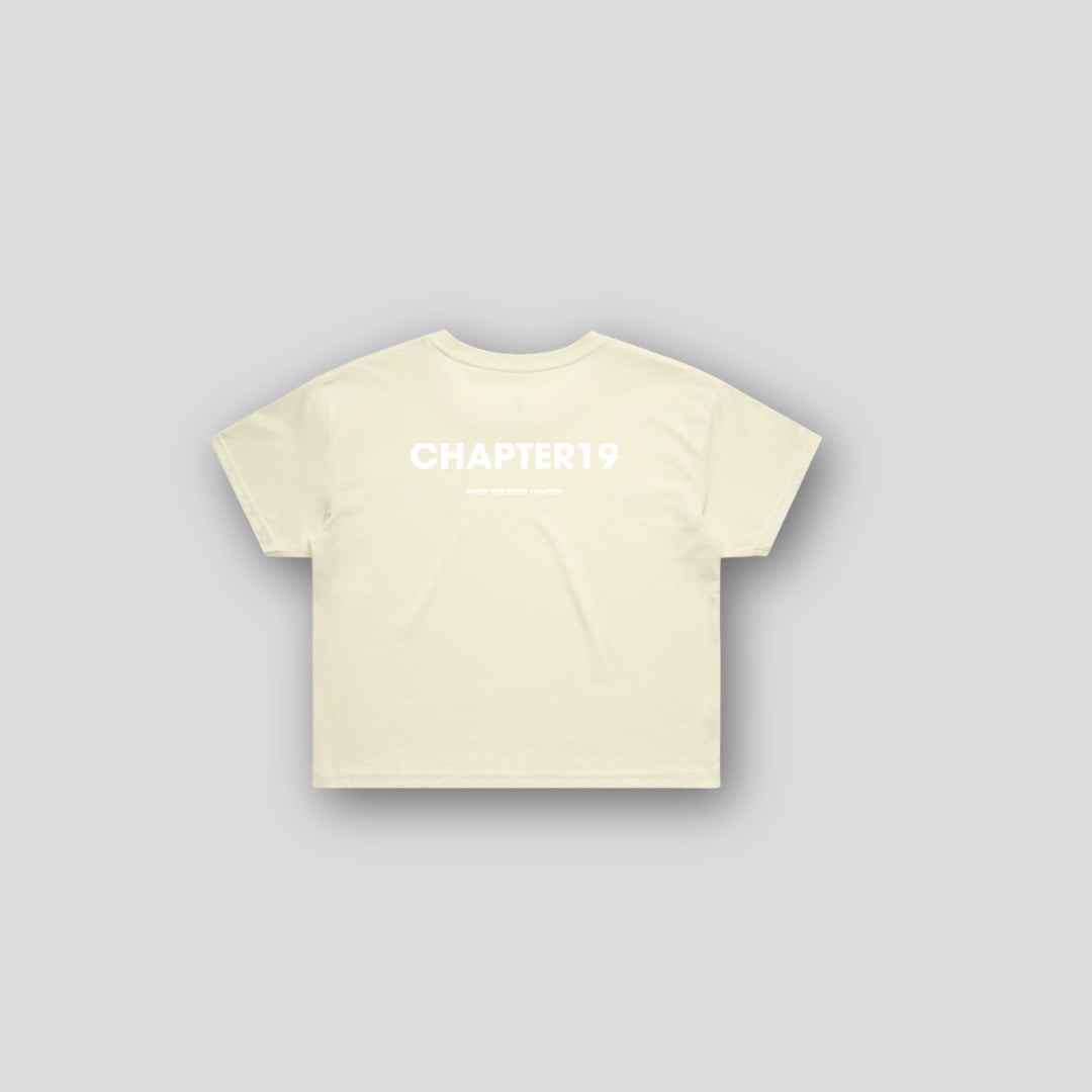 C19 Crop T-Shirt - Butter