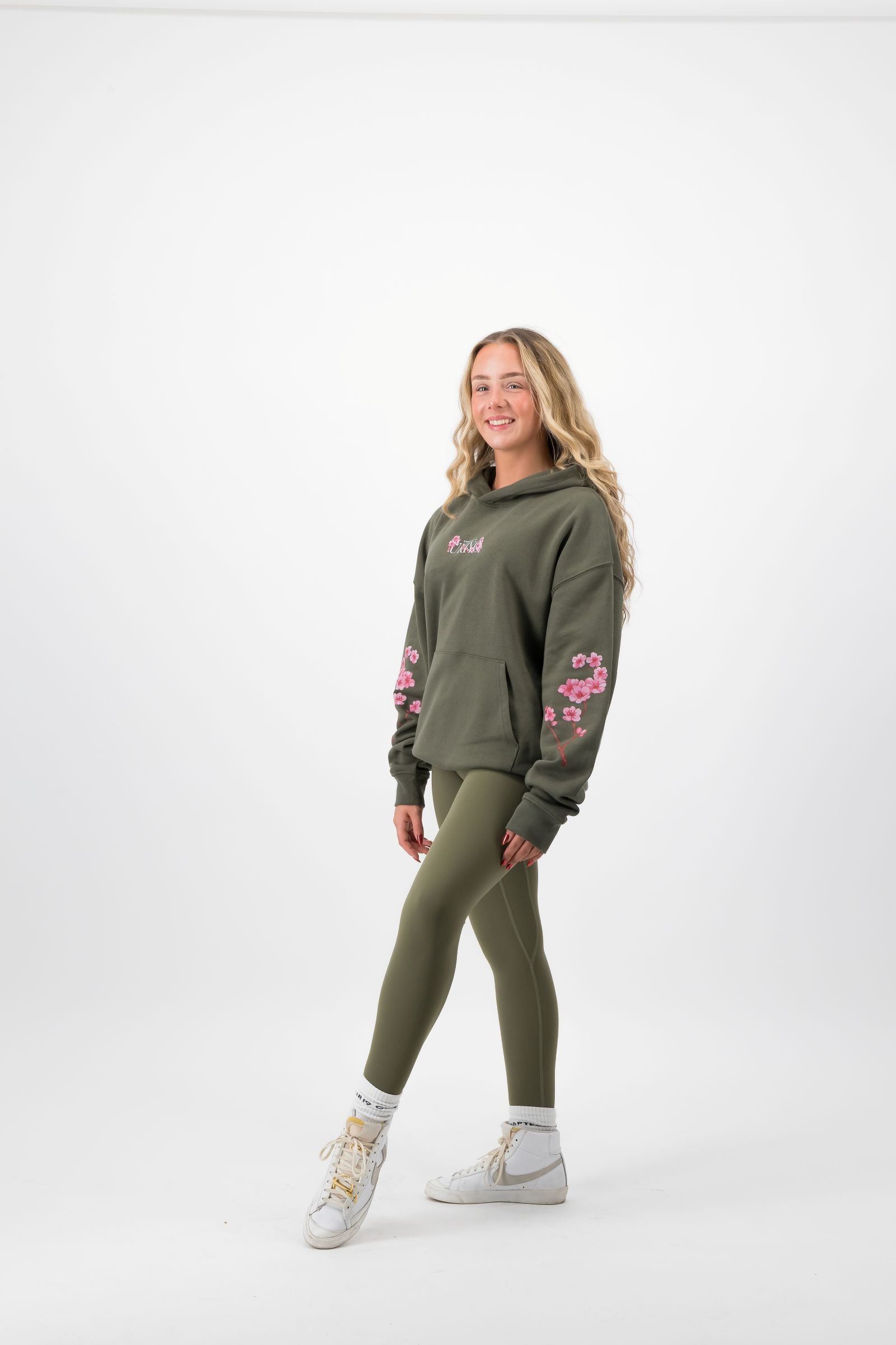 C19 State of Mind Hoodie in Forrest Green