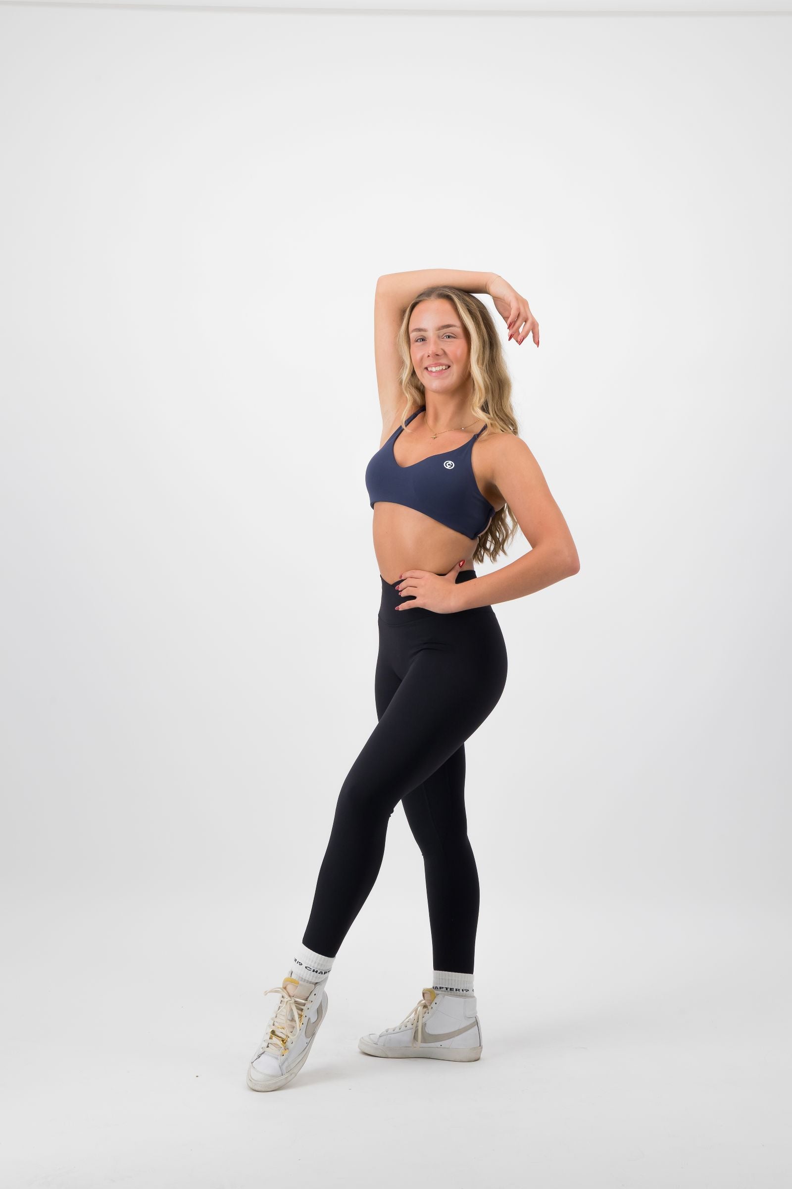 Strappy Sports Bra Midnight Blue
