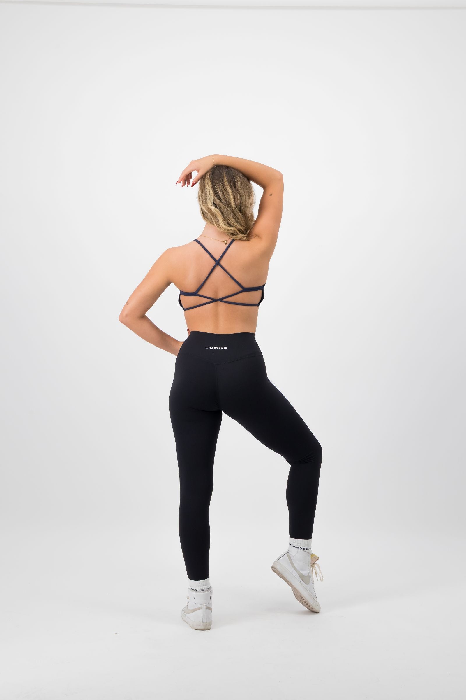 Strappy Sports Bra Midnight Blue