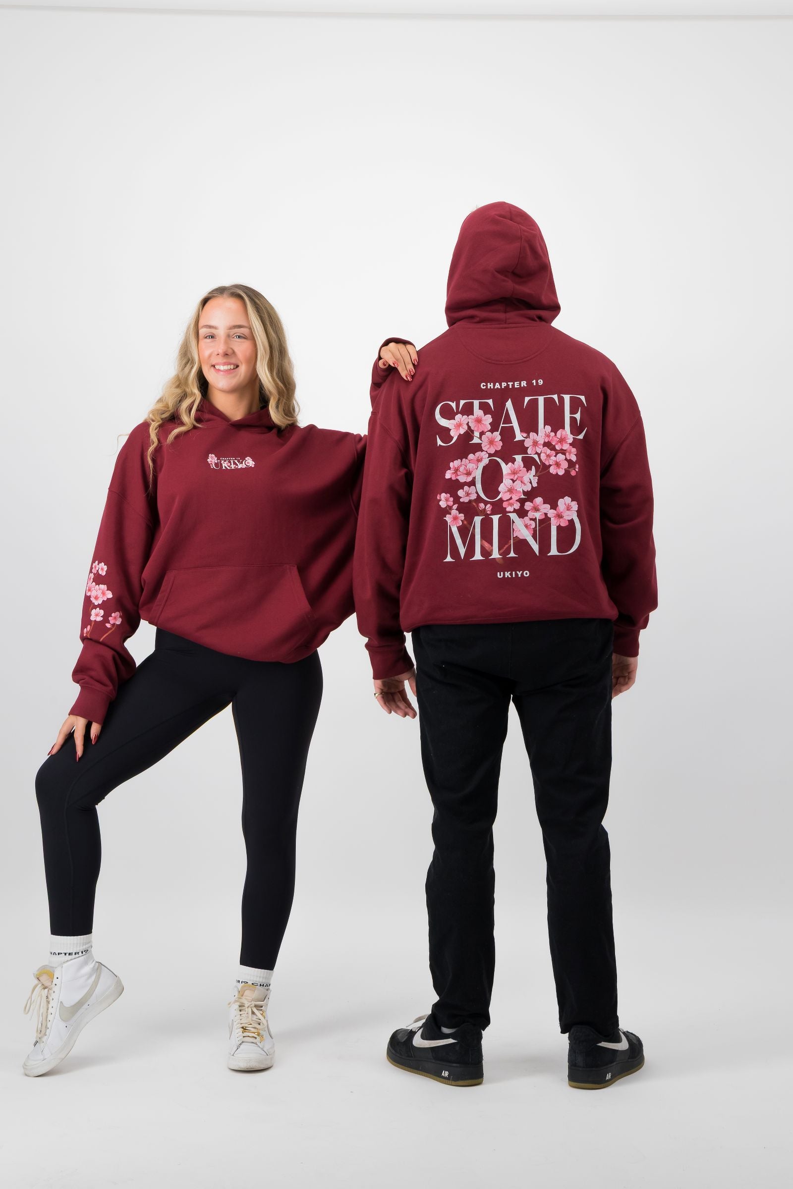 C19 State of Mind Hooded Sweatshirt - Burgundy
