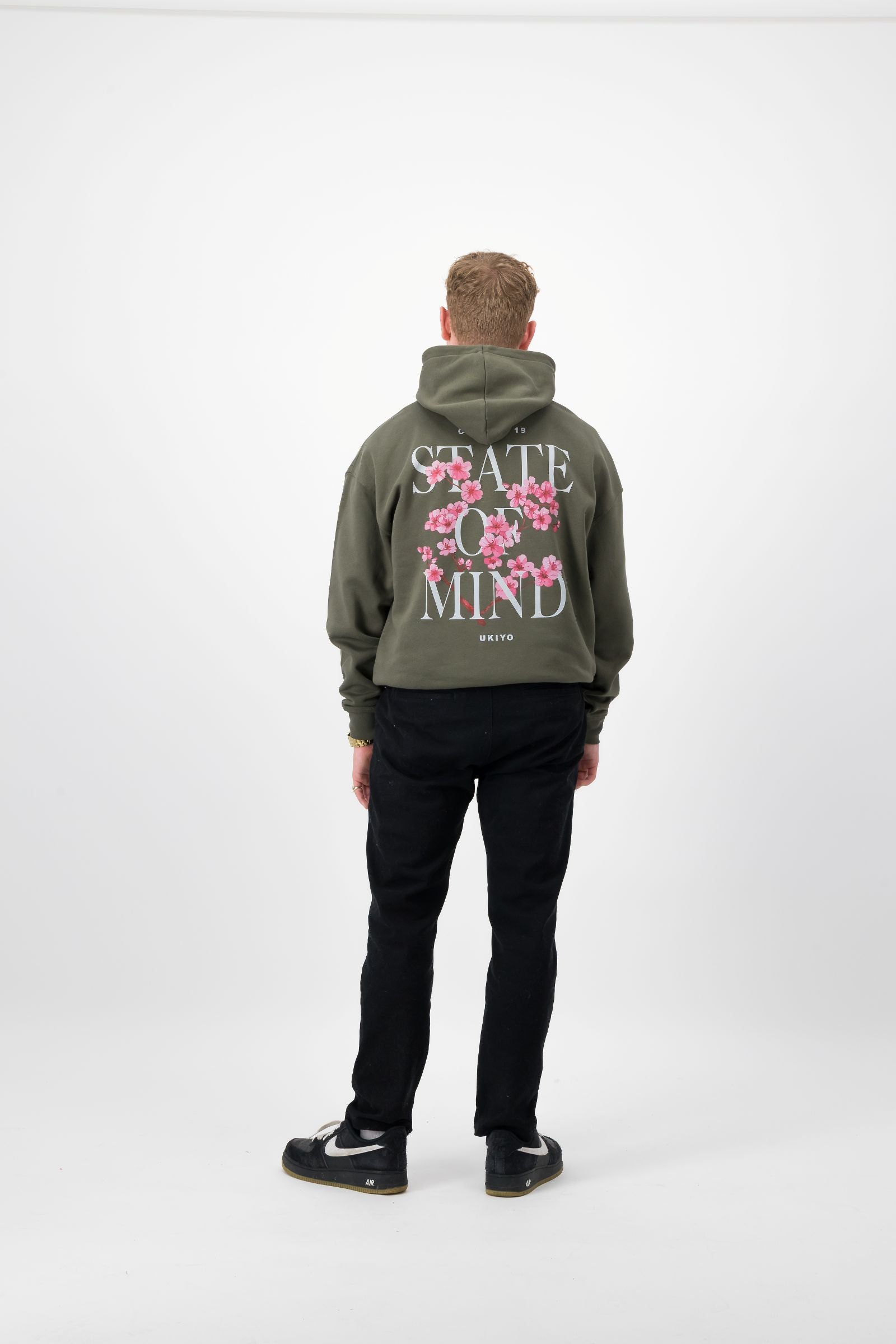 C19 State of Mind Hoodie in Forrest Green