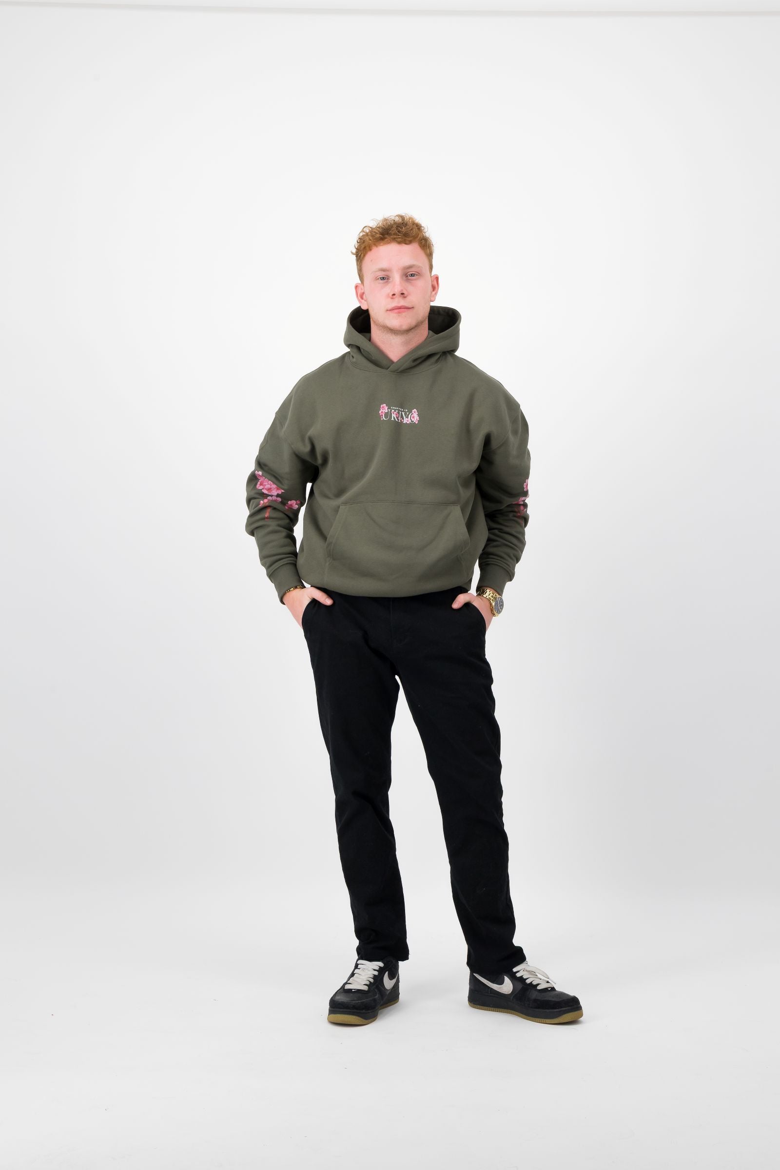 C19 State of Mind Hoodie in Forrest Green