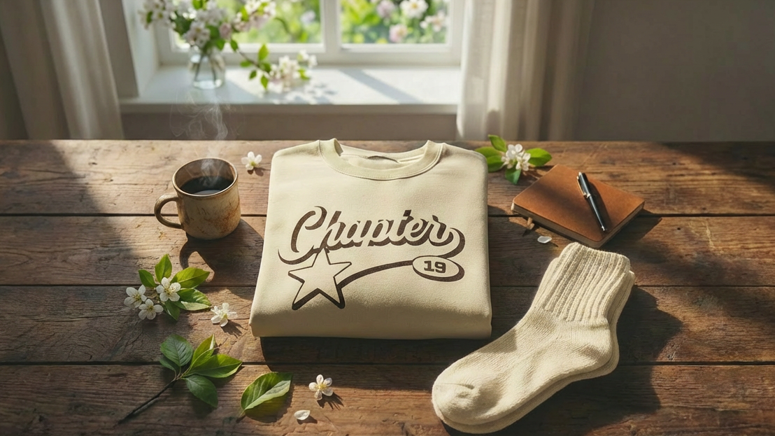 Varsity Crew Jumper cream