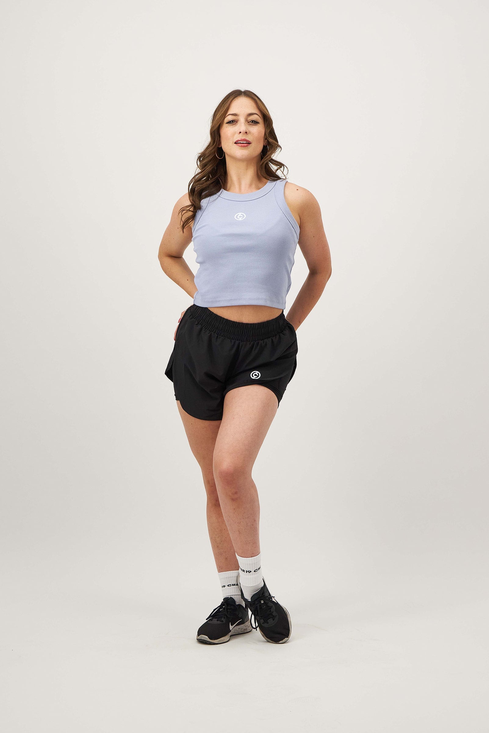 C19 Crop Tank - Powder Blue