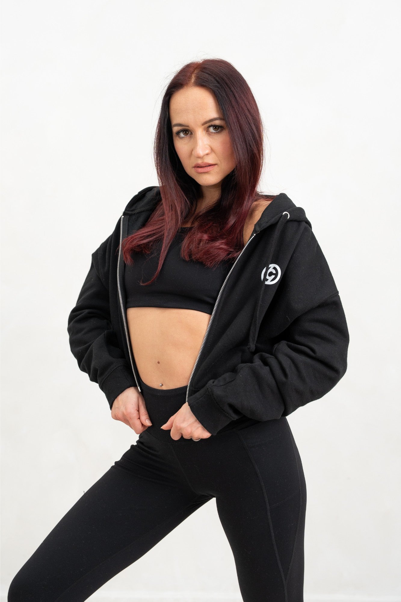 fron zip hoodie for uk dance styling