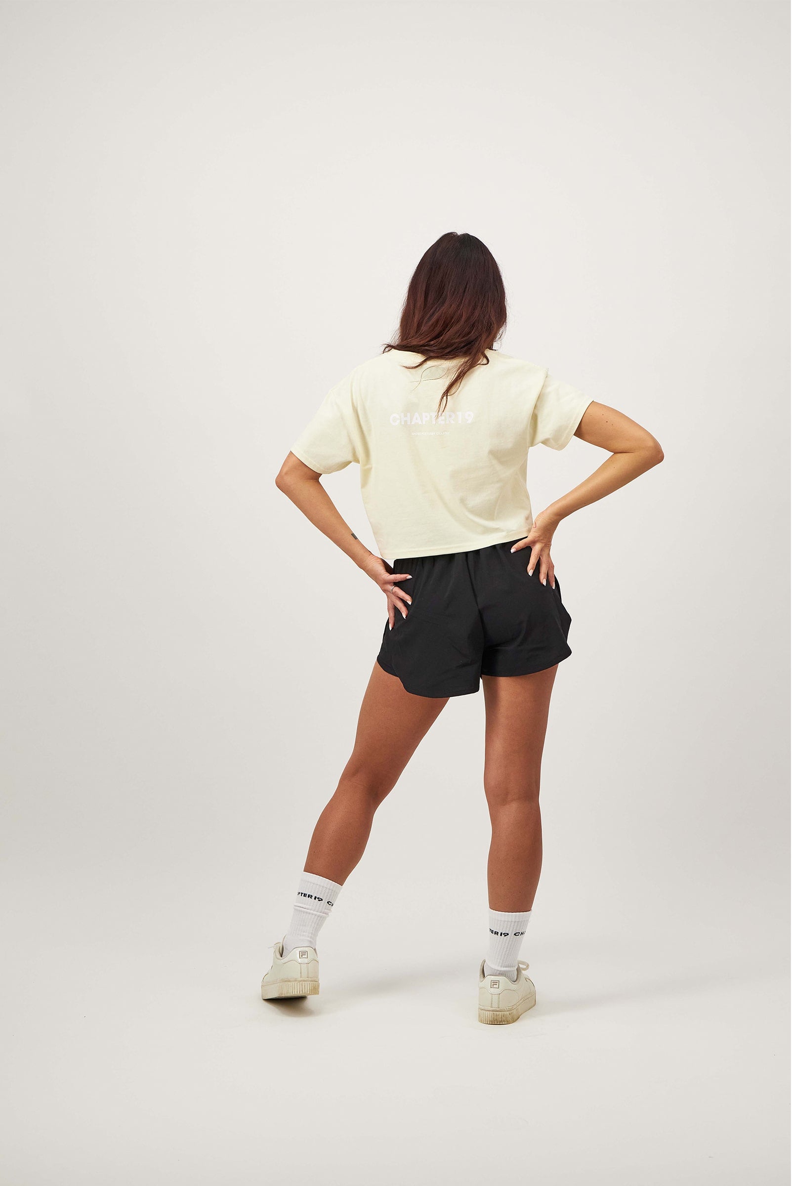 C19 Double Layered Shorts - Black