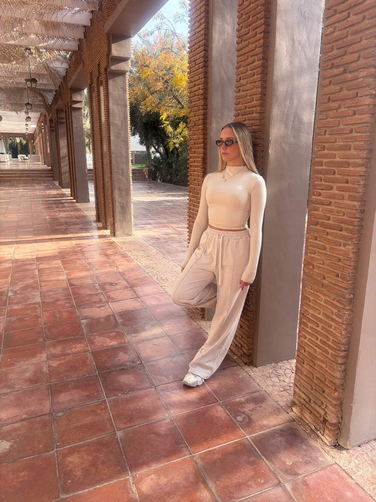 C19 Cream Long Sleeve High Neck