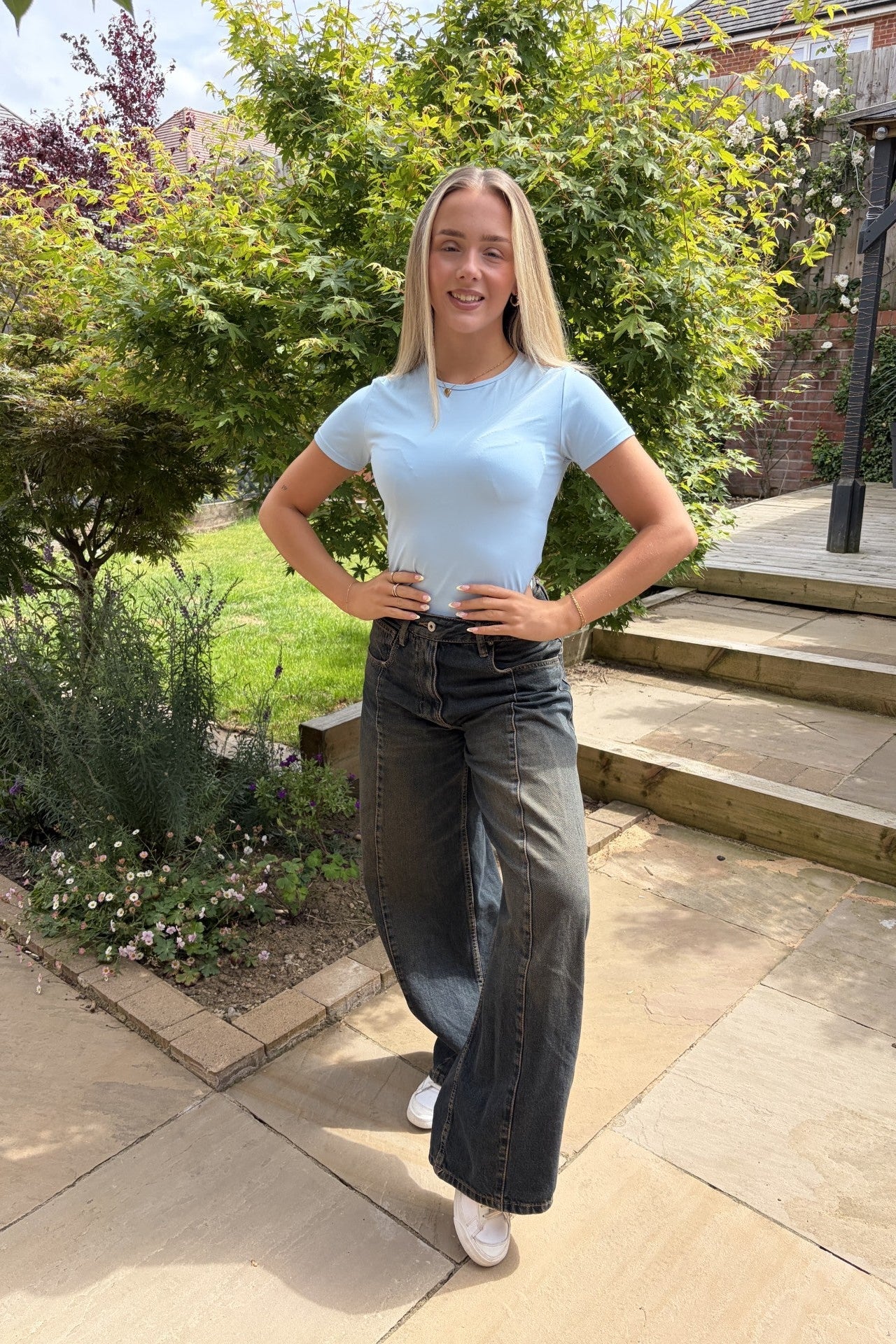blue scupulpting summer tshirt from Chapter 19 